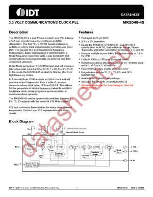 MK2049-45SI datasheet  
